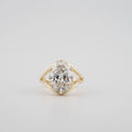 Oval Cut Lab Diamond Engagement Ring