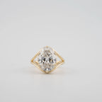 Oval Cut Lab Diamond Engagement Ring