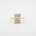Radiant Hidden Halo Diamond Engagement Ring