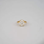 Oval Lab Diamond Engagement Ring