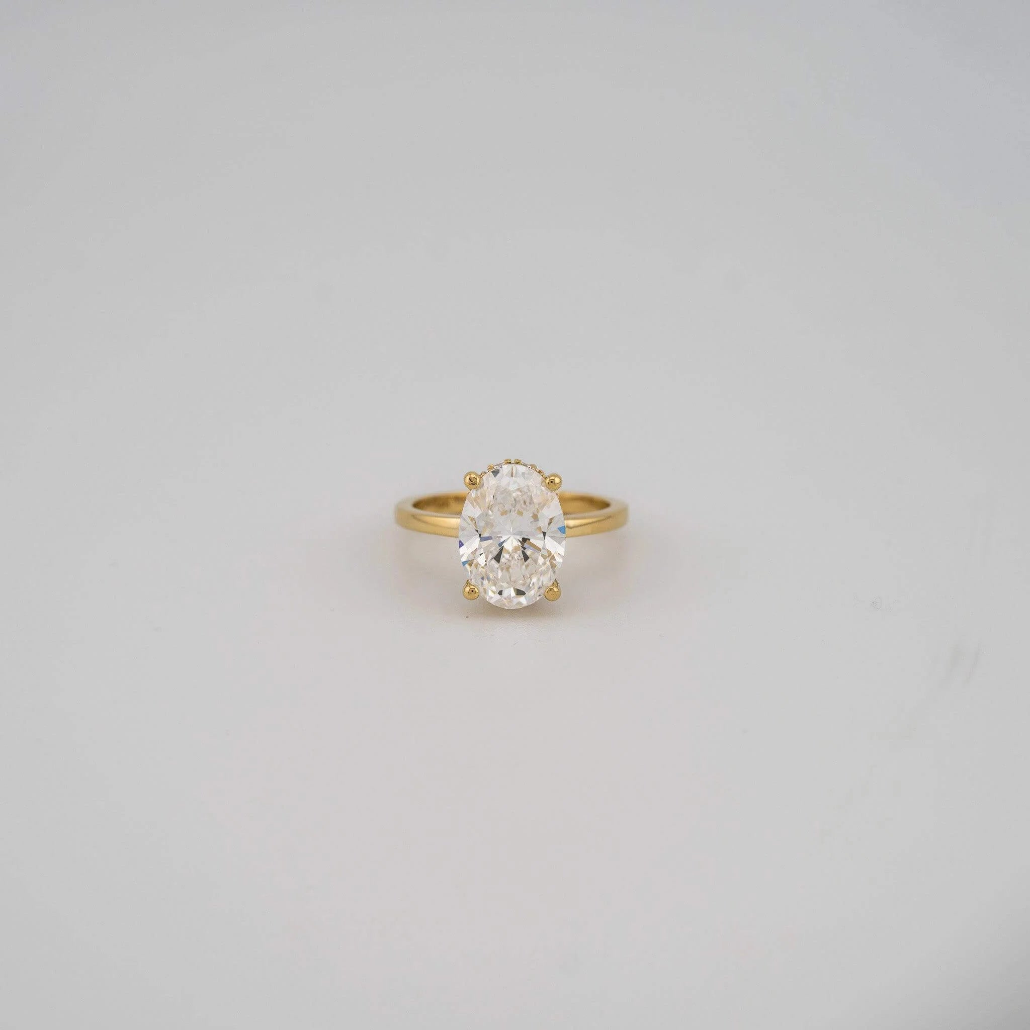 Oval Lab Diamond Engagement Ring