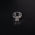 Emerald Lab Diamond Engagement Ring