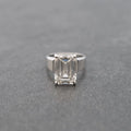 Emerald Lab Diamond Engagement Ring