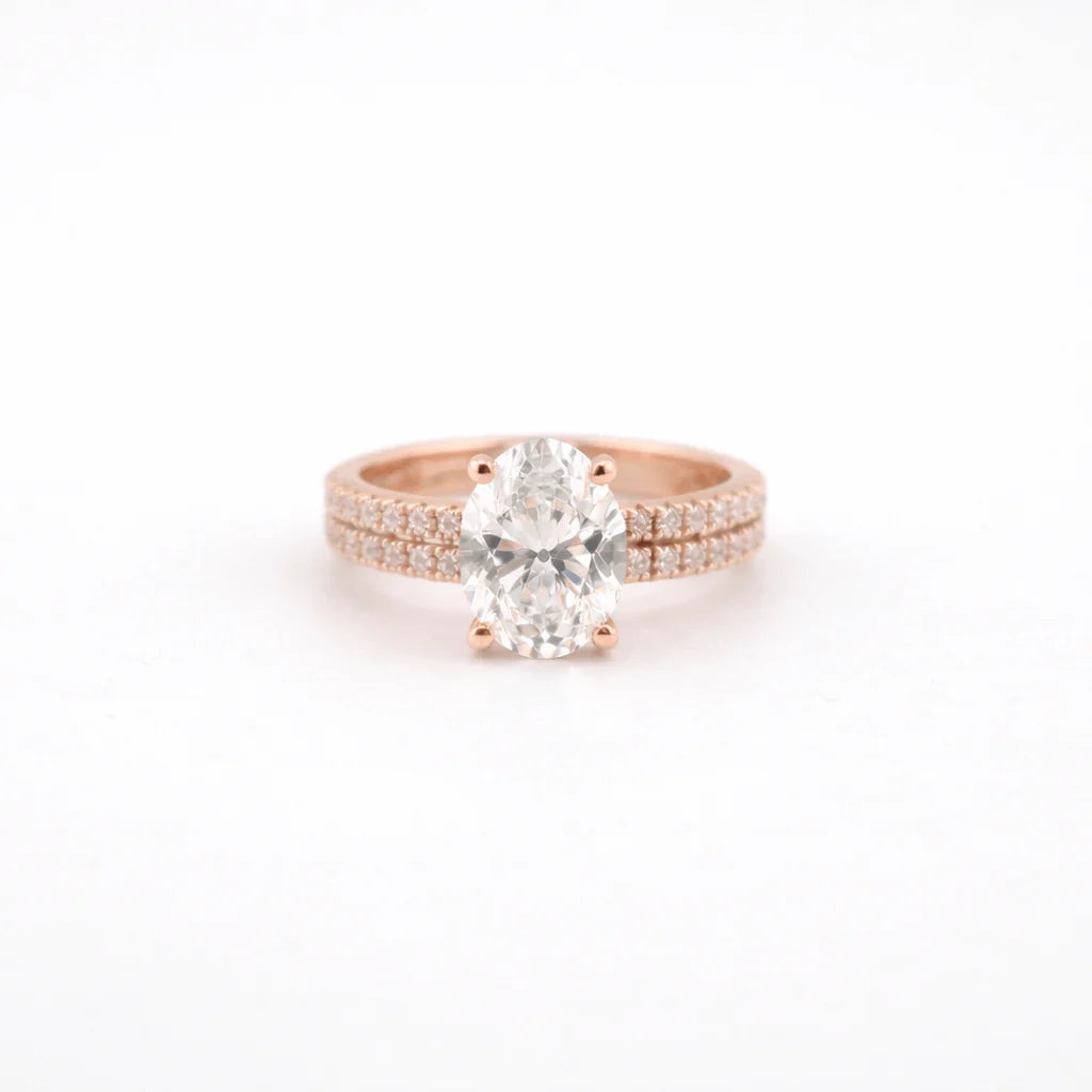 Oval Lab Diamond Engagement Ring