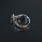 Emerald Lab Diamond Engagement Ring