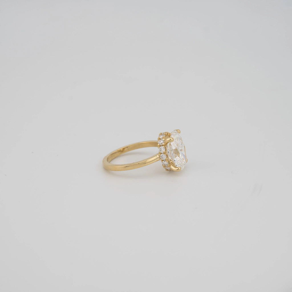 Oval Lab Diamond Engagement Ring