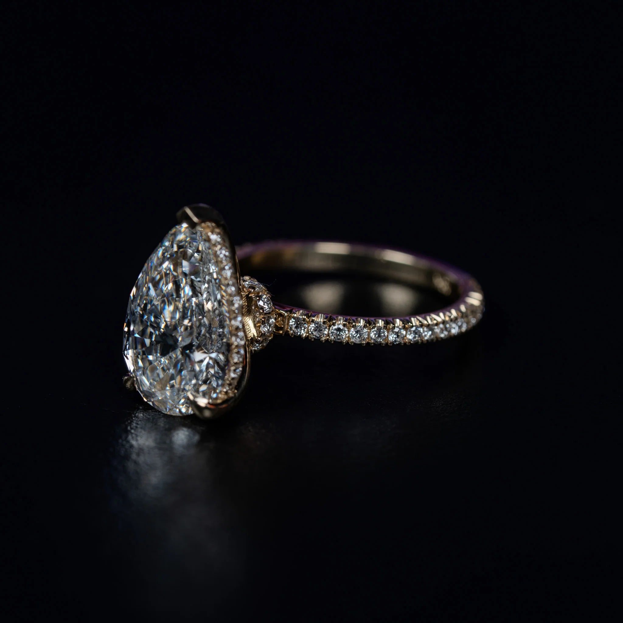 Pear Diamond Engagement Ring