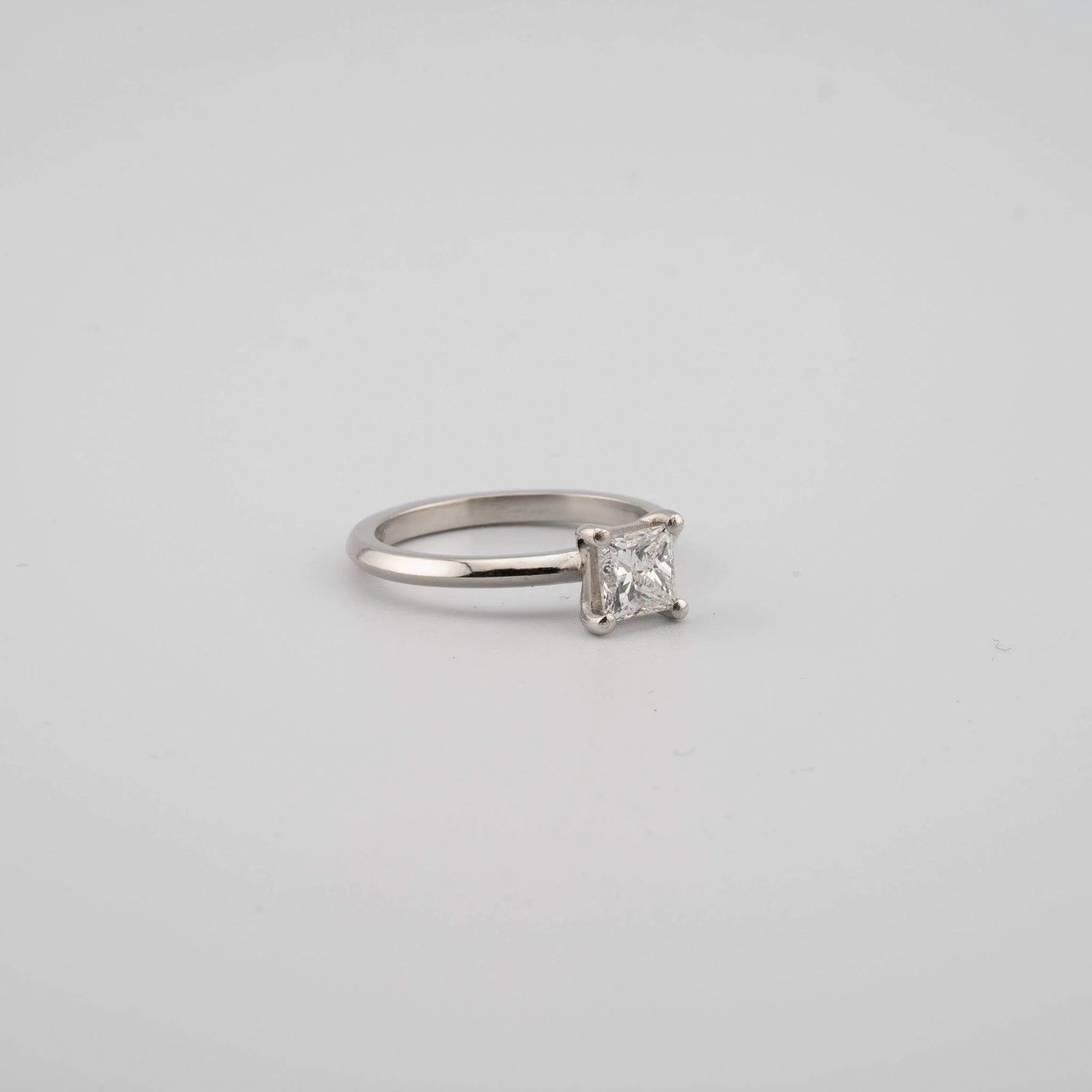 Princess Cut Lab Diamond Engagement Ring