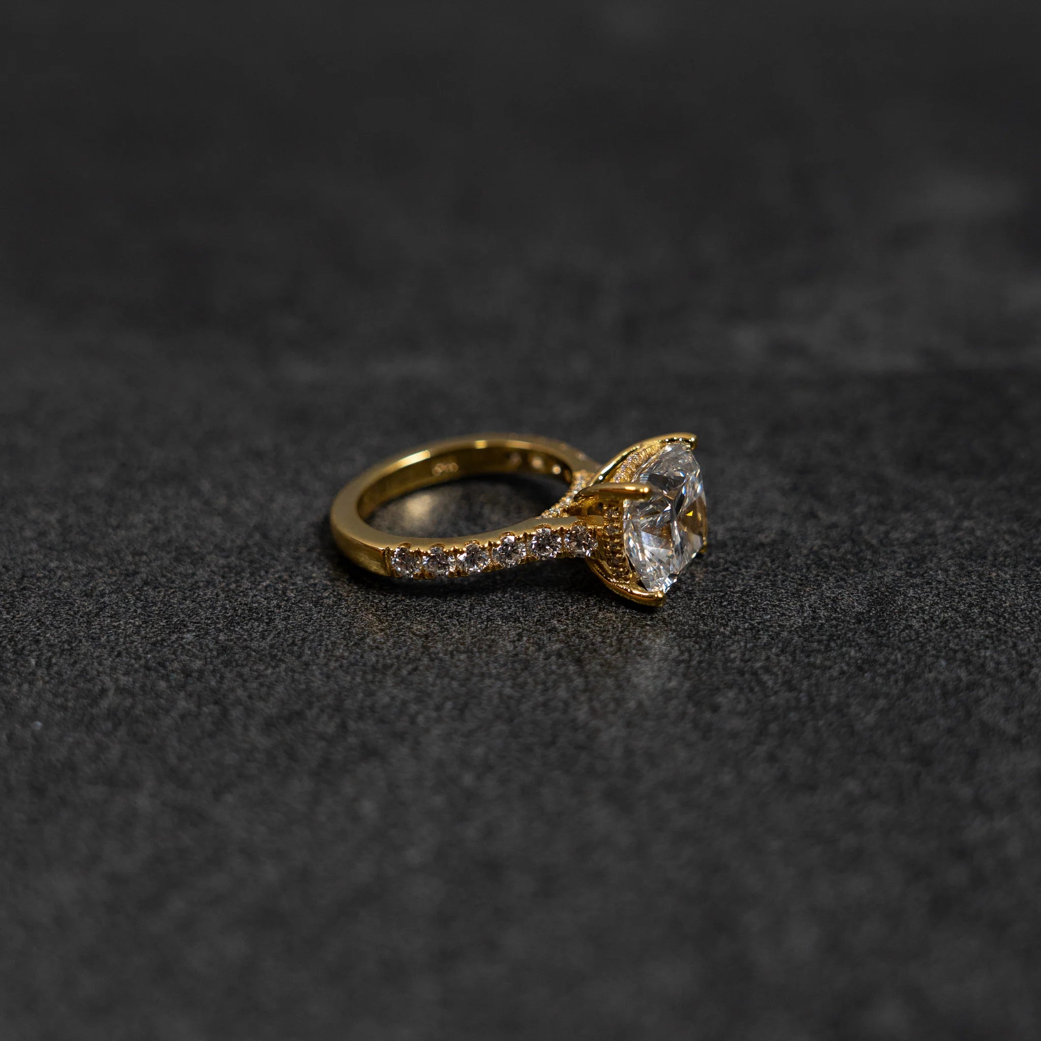 Cushion Lab Diamond Engagement Ring