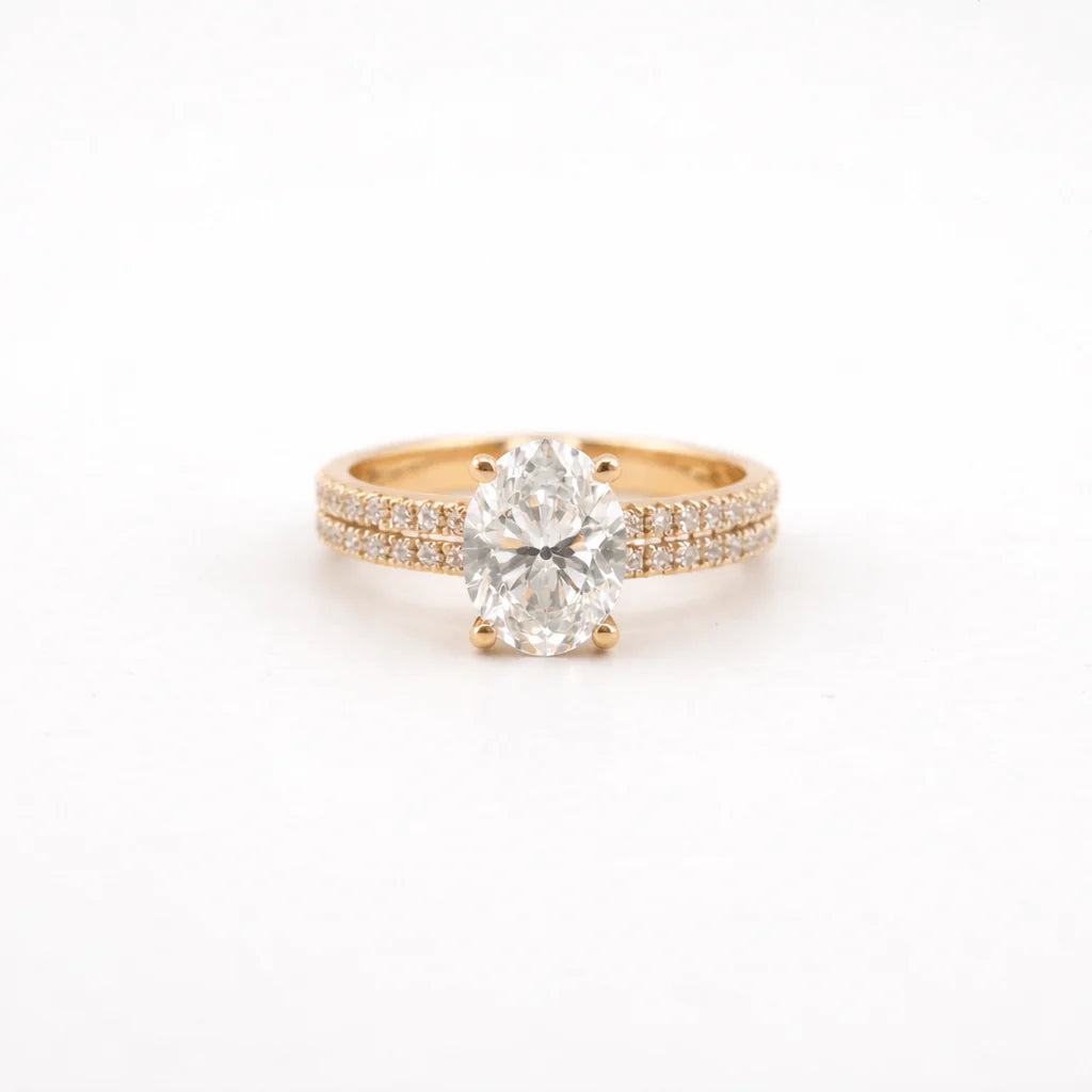 Oval Lab Diamond Engagement Ring