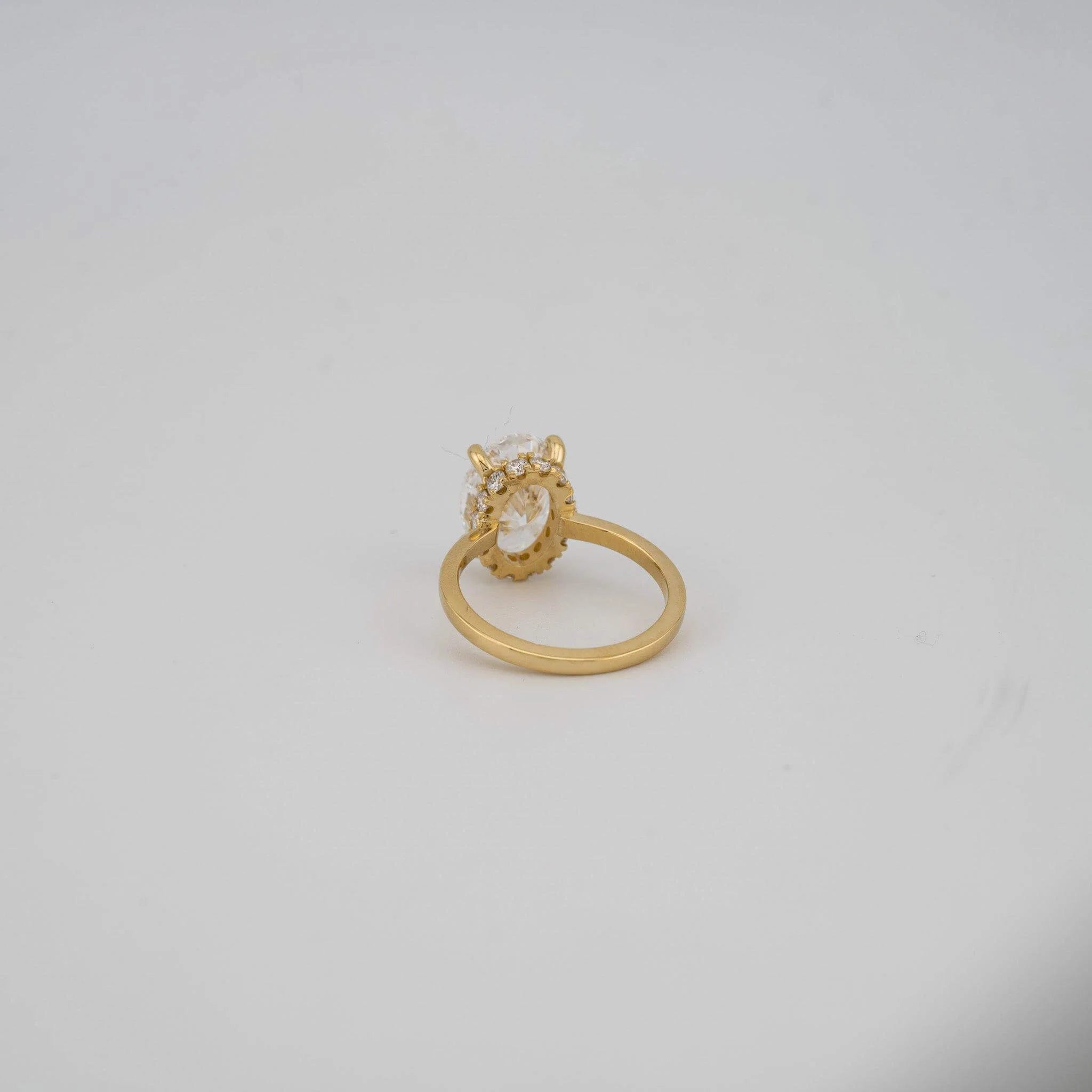 Oval Lab Diamond Engagement Ring