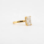 Radiant Hidden Halo Lab Engagement Ring