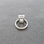 Emerald Lab Diamond Engagement Ring