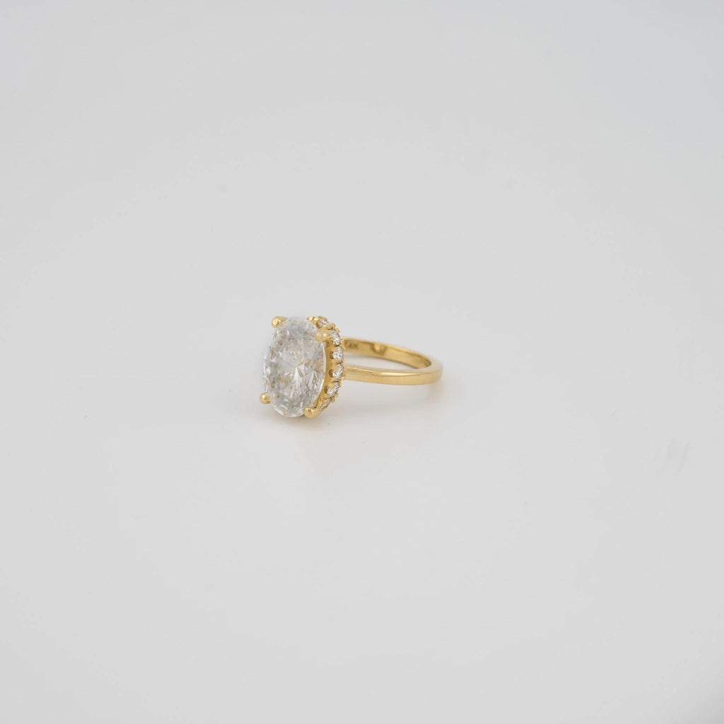 Oval Lab Diamond Engagement Ring