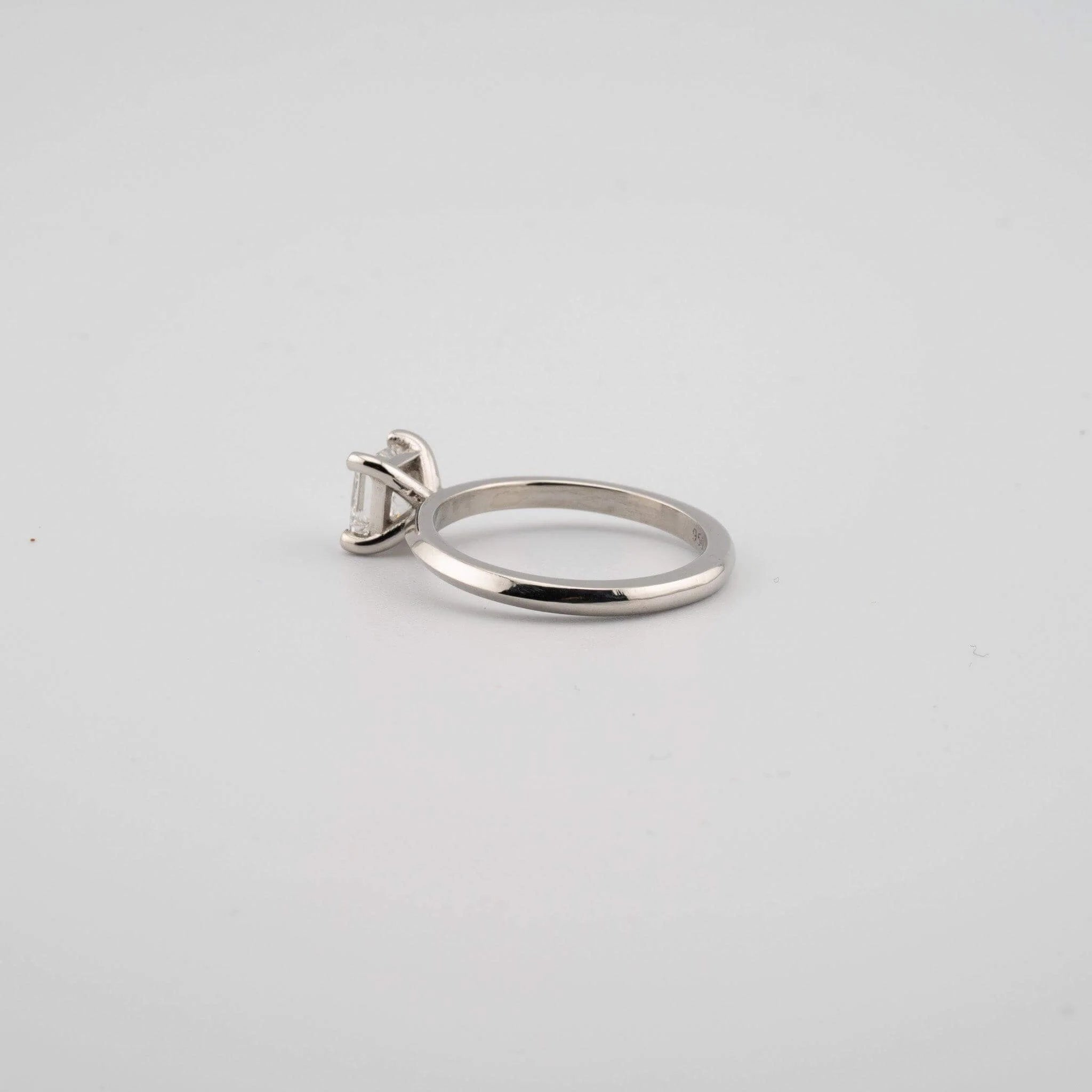 Princess Cut Lab Diamond Engagement Ring