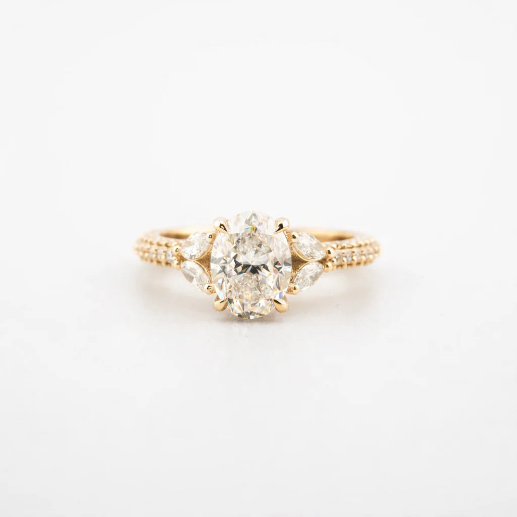 Oval Lab Diamond Engagement Ring