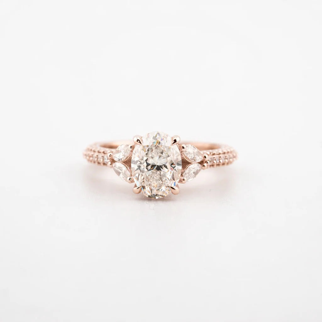 Oval Lab Diamond Engagement Ring