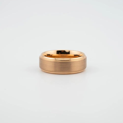 Brushed Rose Gold Wedding band - Francis Parwal