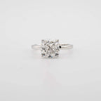 Cushion Hidden Halo Lab Diamond Engagement Ring - Francis Parwal