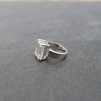 Emerald Lab Diamond Engagement Ring - Francis Parwal