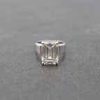 Emerald Lab Diamond Engagement Ring - Francis Parwal