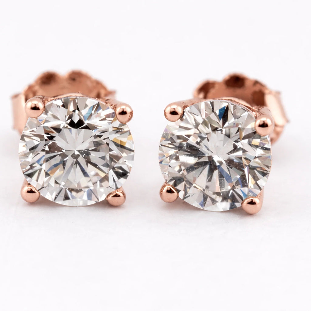 Lab Diamond Stud Earrings - Francis Parwal