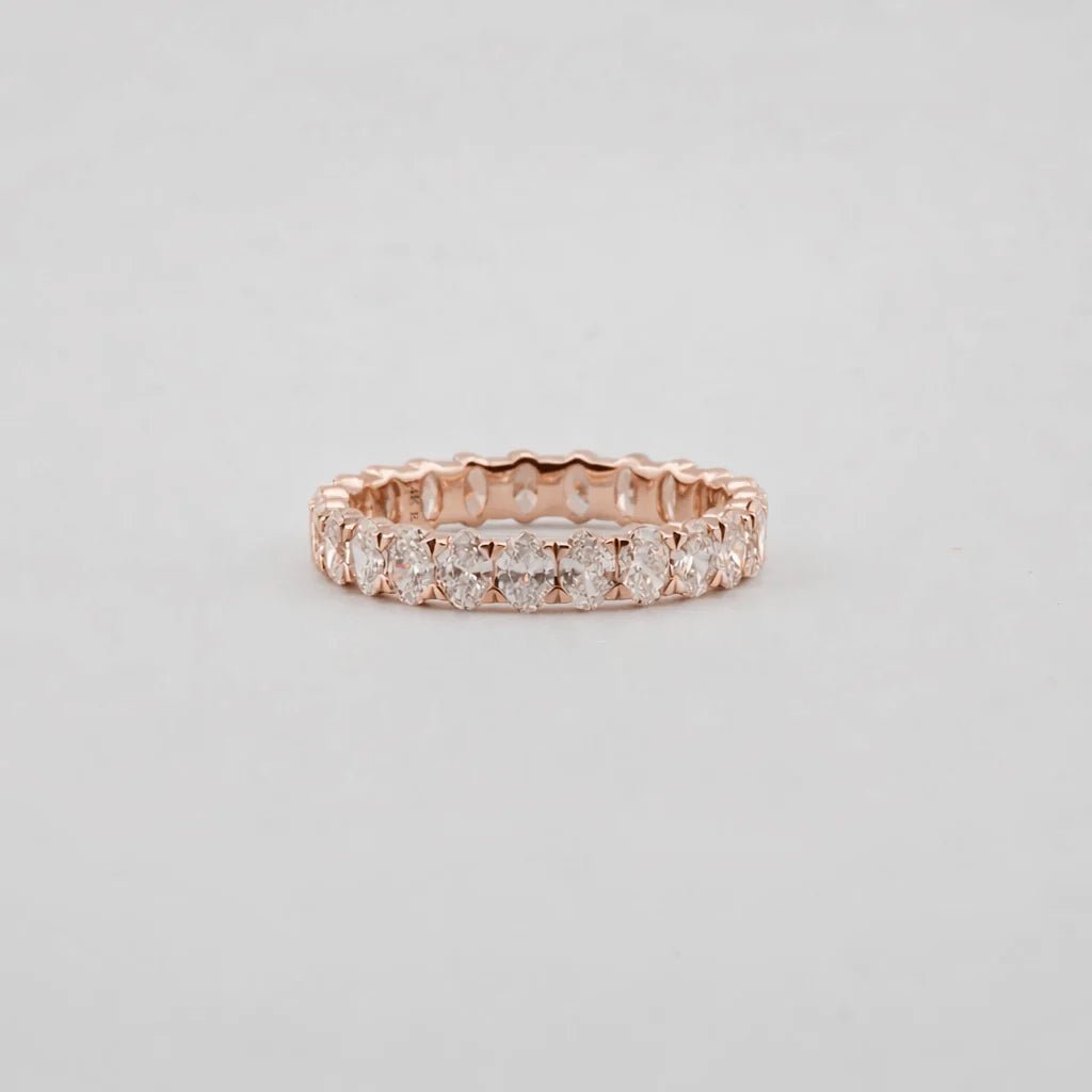 Oval Diamond Eternity Ring - Francis Parwal