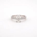 Oval Lab Diamond Engagement Ring - Francis Parwal