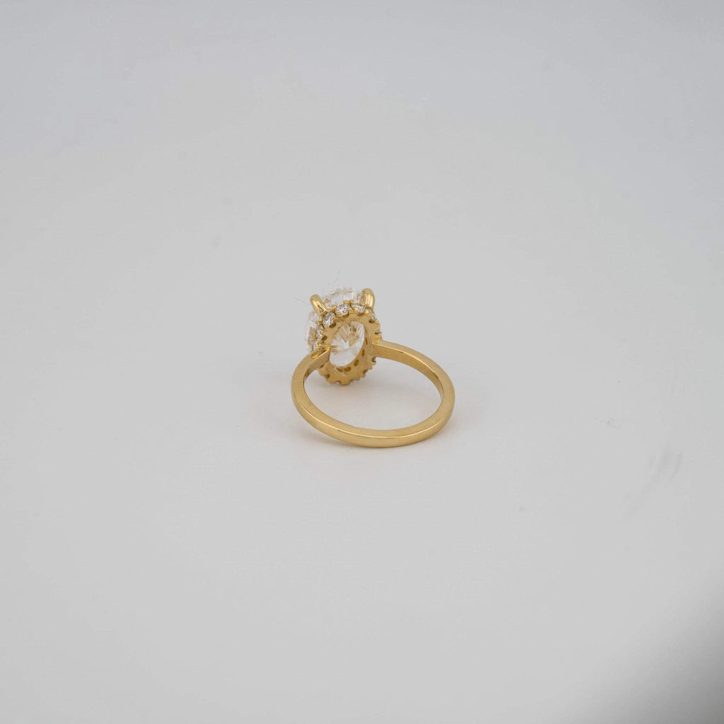 Oval Lab Diamond Engagement Ring - Francis Parwal