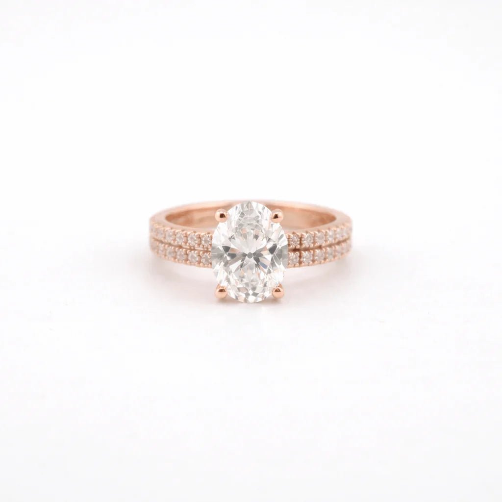 Oval Lab Diamond Engagement Ring - Francis Parwal