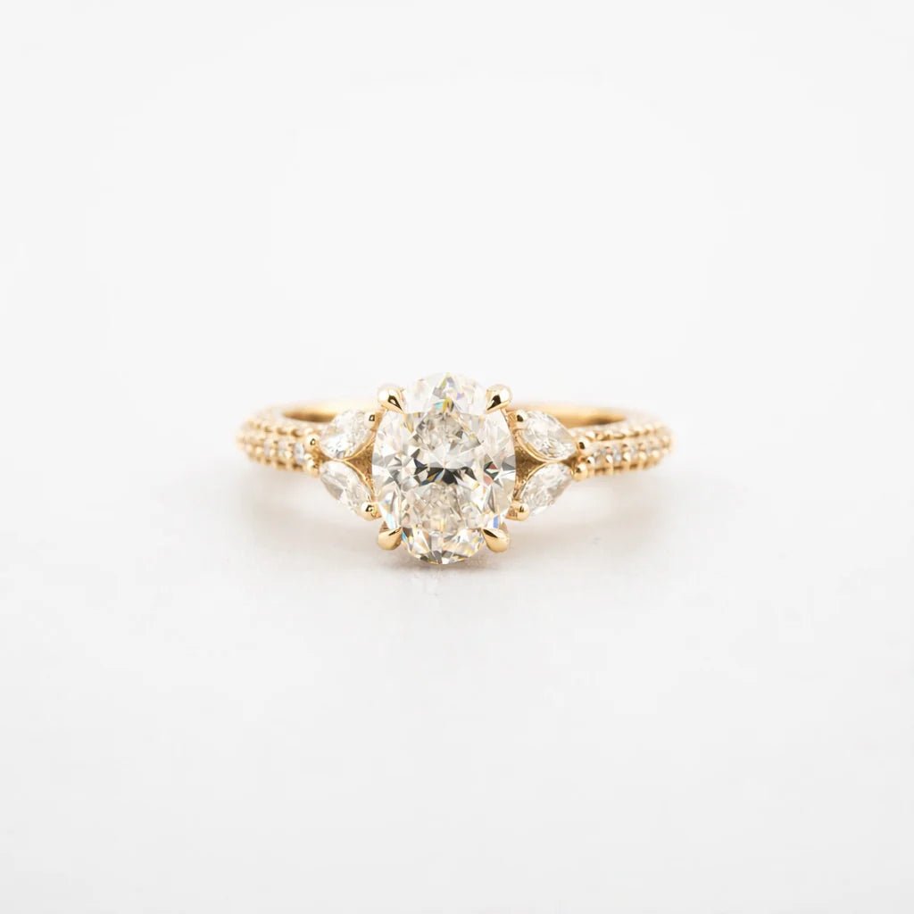 Oval Lab Diamond Engagement Ring - Francis Parwal
