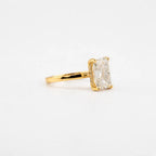 Radiant Hidden Halo Lab Engagement Ring - Francis Parwal