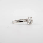 Round Hidden Halo Lab Diamond Engagement Ring - Francis Parwal