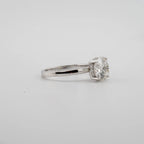 Round Hidden Halo Lab Diamond Engagement Ring - Francis Parwal